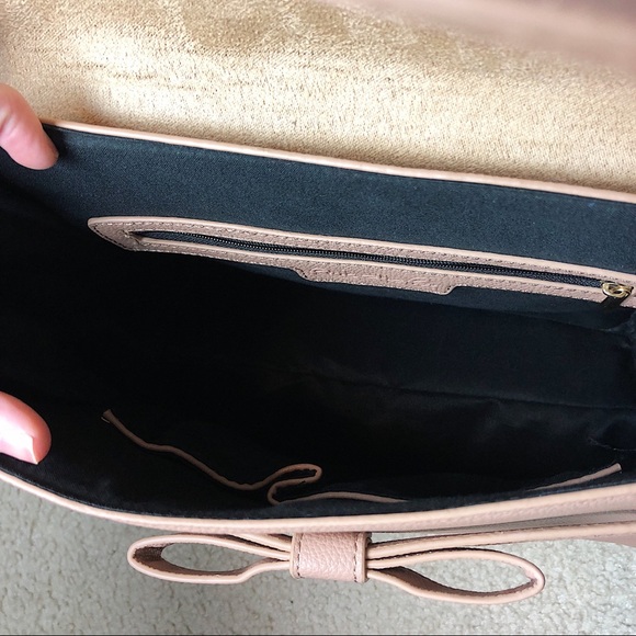 Ada Ribbon Satchel In Taupe - Picture 5 of 7